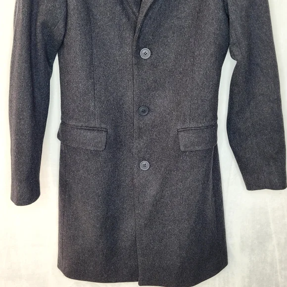 Sandro Broadcloth Wool Cashmere Blend Coat Size XS - Picture 3 of 15